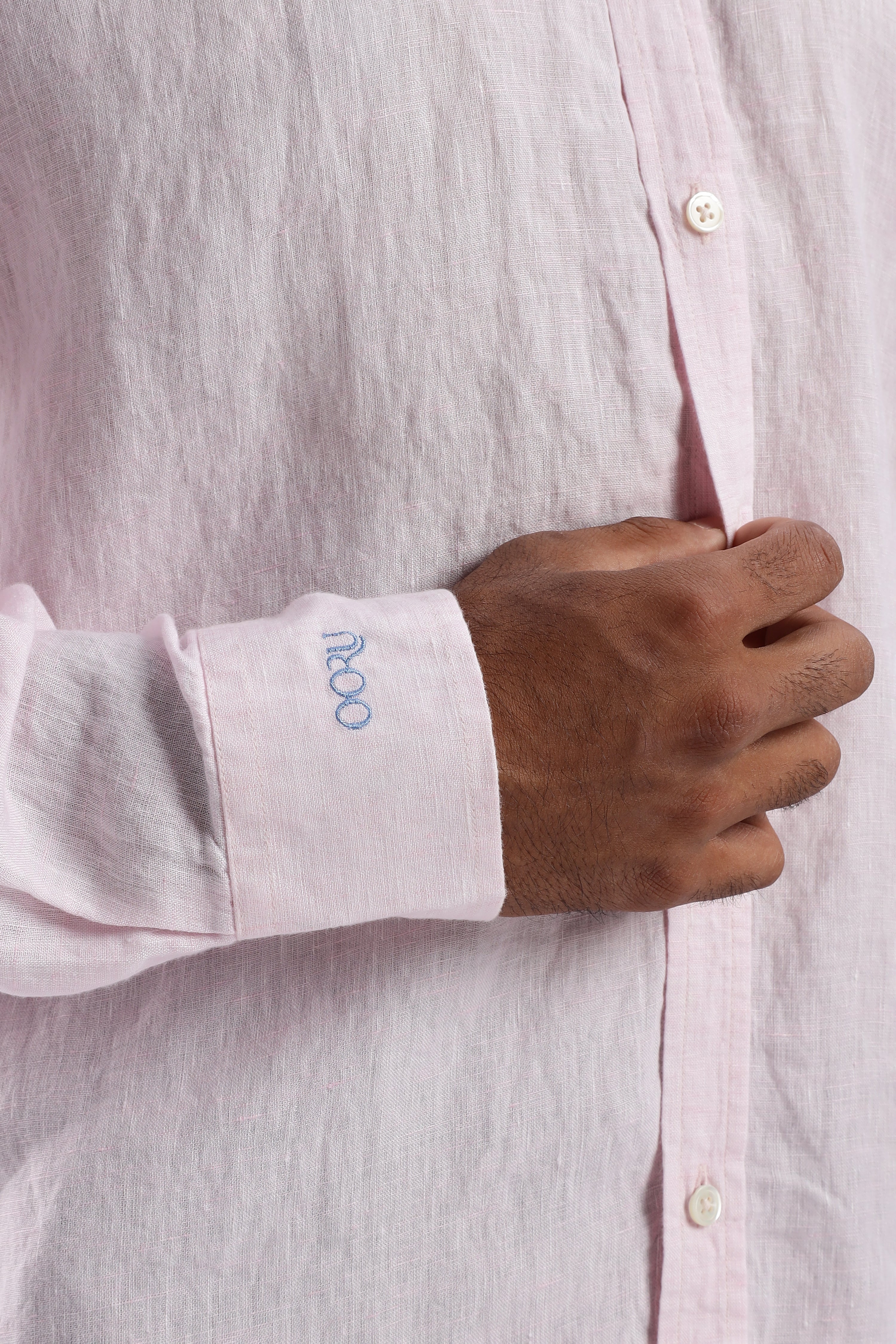 Pink/ ಗುಲಾಬಿ Linen Shirt