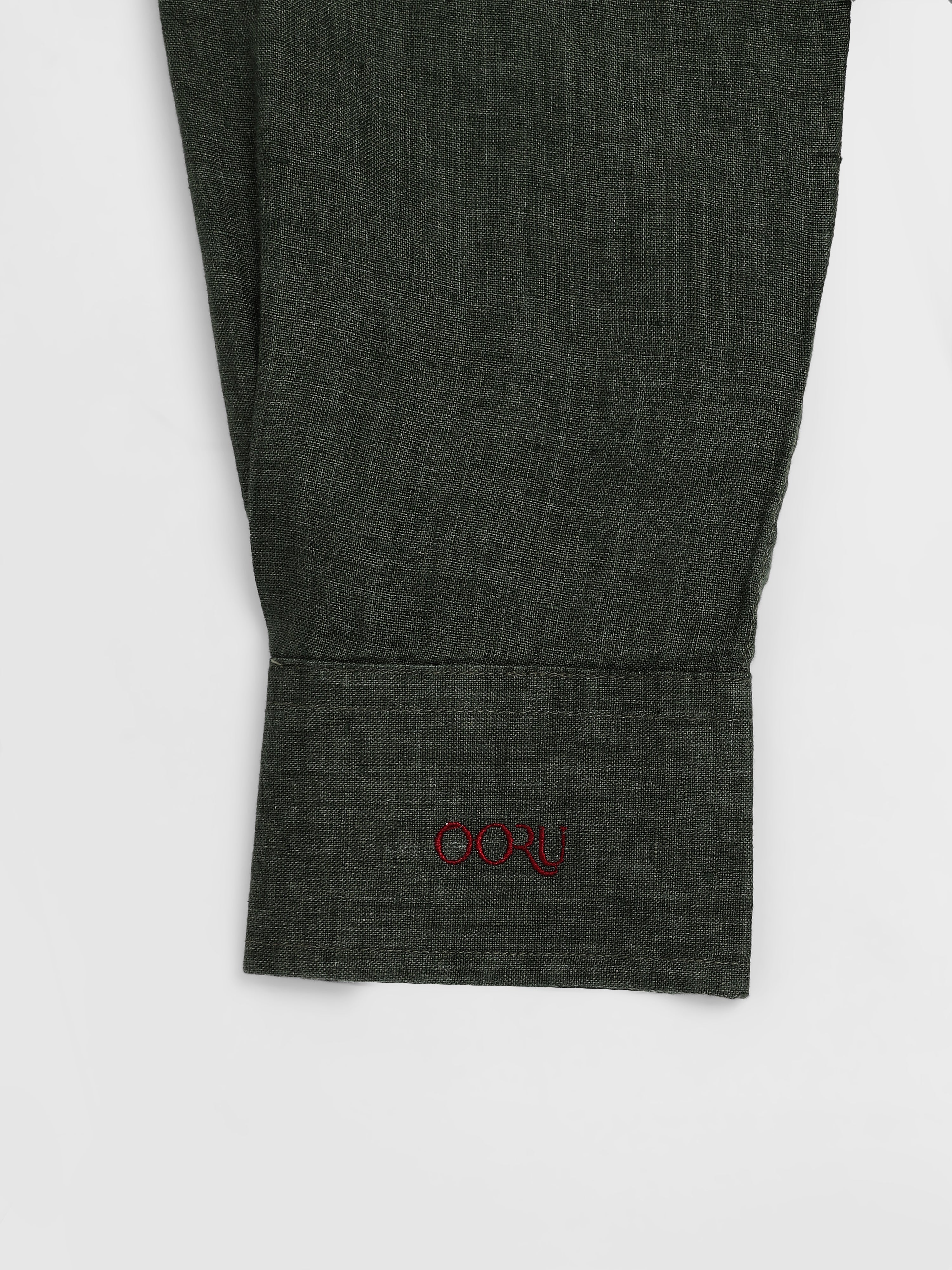 Green/ ಹಸಿರು Linen Shirt