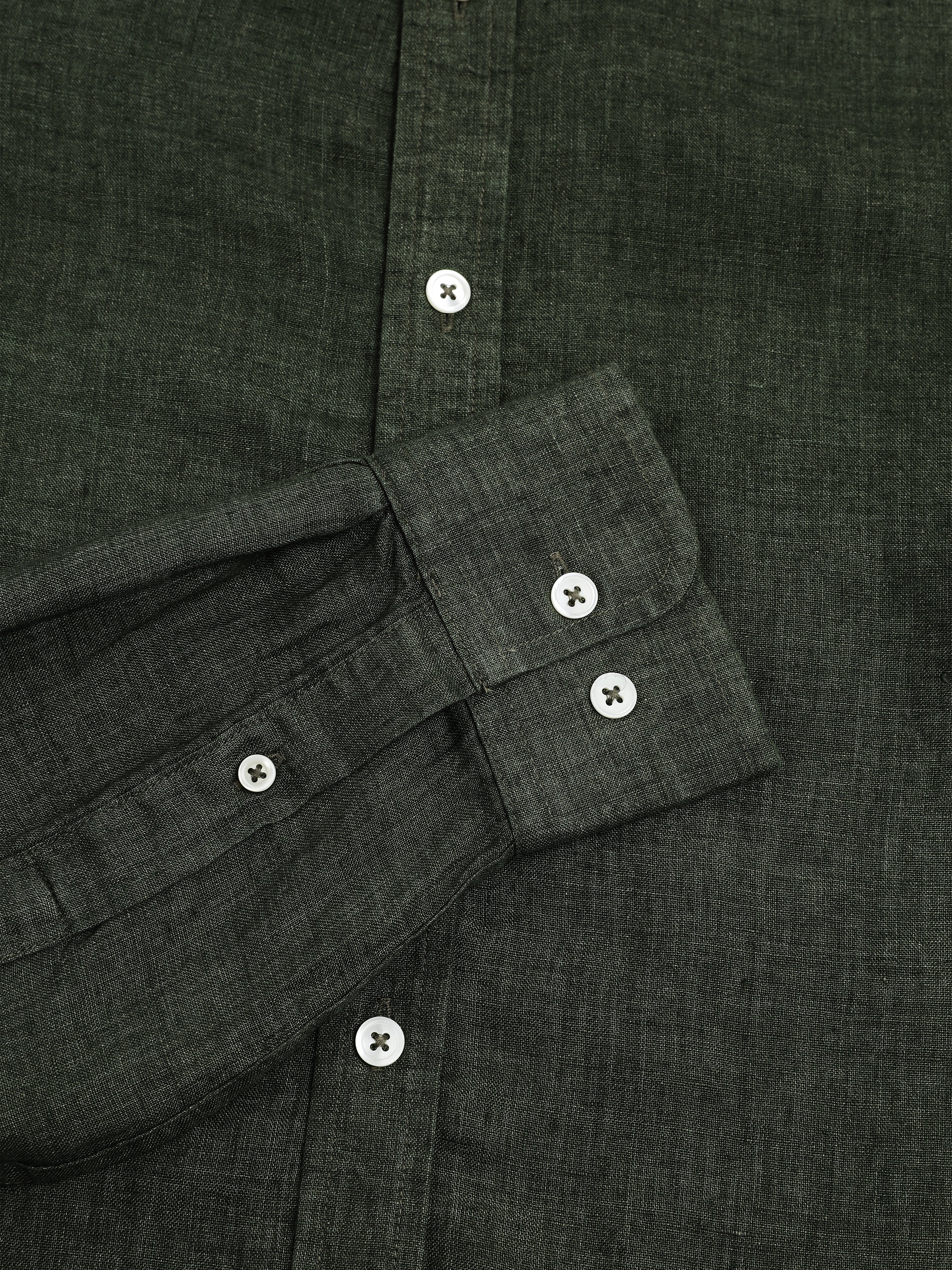 Green/ ಹಸಿರು Linen Shirt