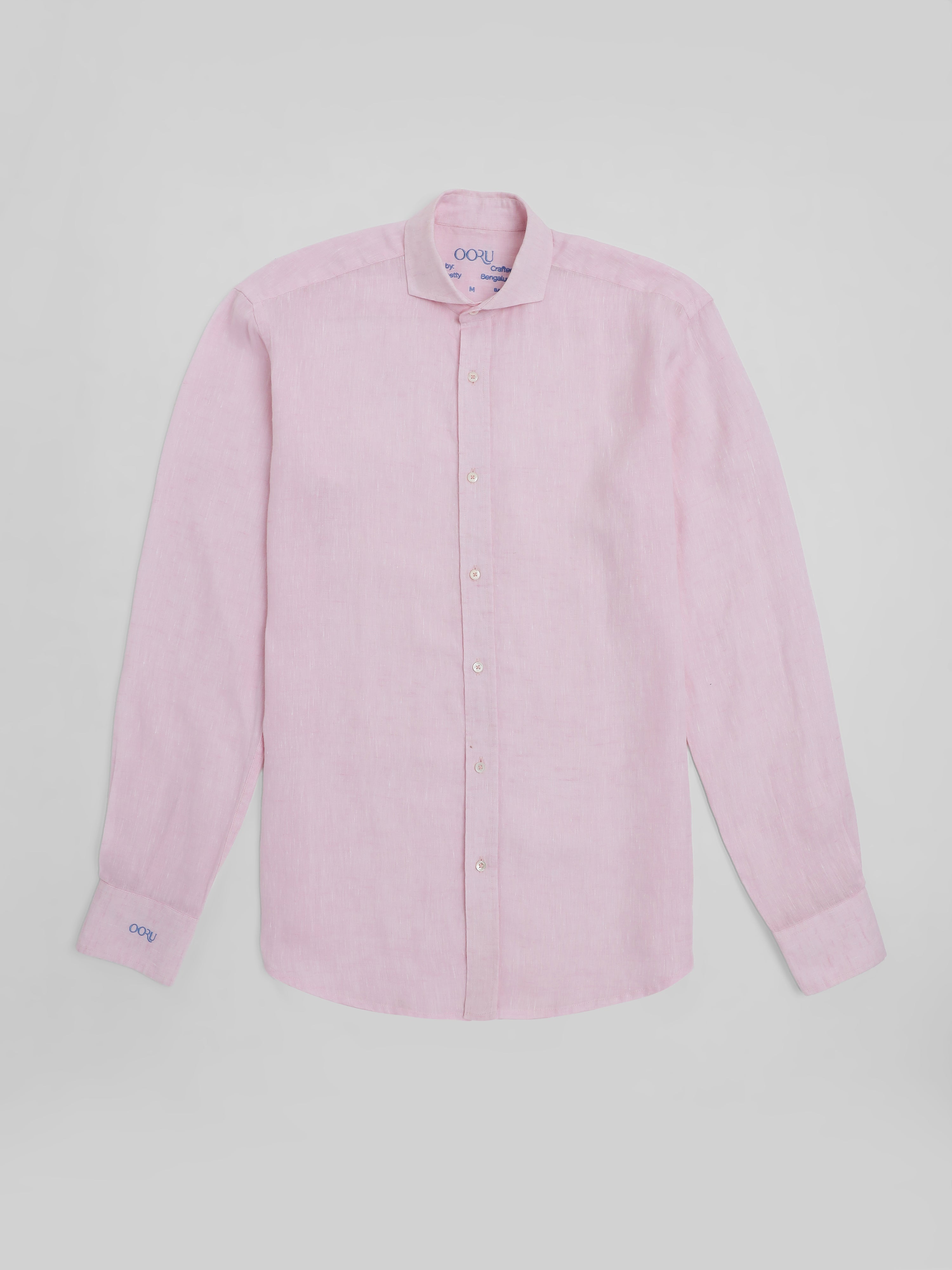 Pink/ ಗುಲಾಬಿ Linen Shirt